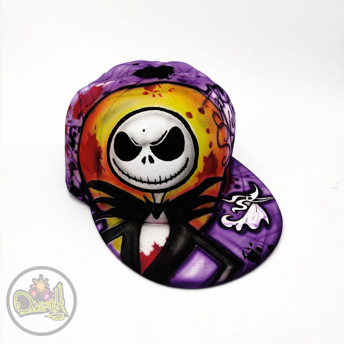 Jack Skellington - Snapback, hat hand painted