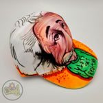 Albert Einstein - hand painted cap unique in its style