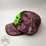 Custom airbrushed fluorescent hats!