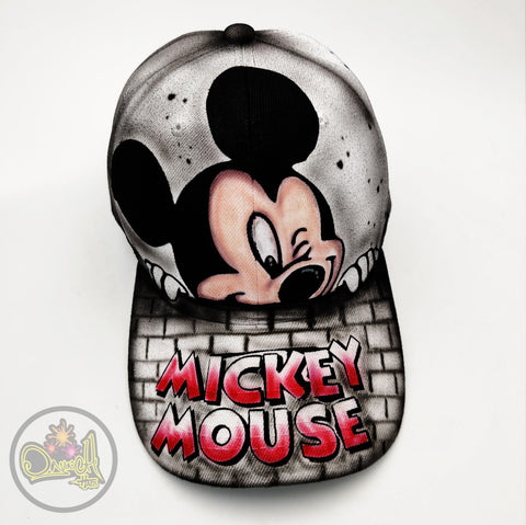 Mickey mouse hat - hand painted