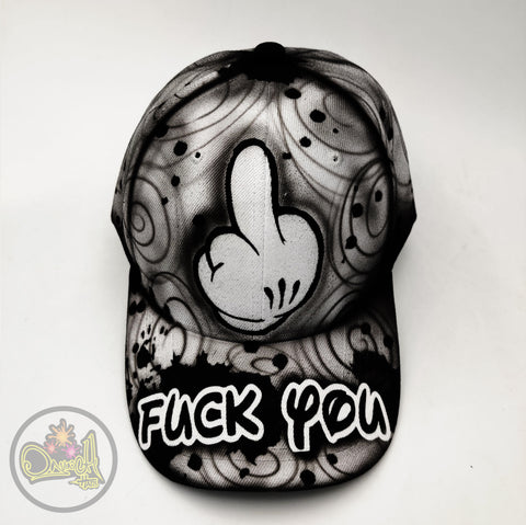 Fuck you - hand painted in Airbrush technique,