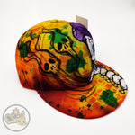 Smoking skull, yellow cap shipping anywhere in the world