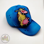 cow and chicken, hand painted cap