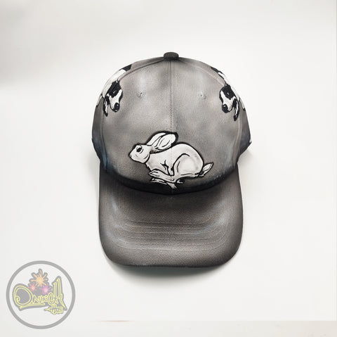 Spanish Greyhound cap, Hand painted cap