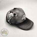 Spanish Greyhound cap, Hand painted cap