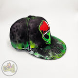 Alien Smoking hand painted cap unique in its style