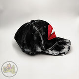 Red sexy lips cap - hand painted cap