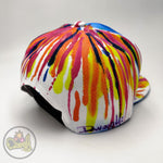 Hand painted snapback cap with unique and original urban style